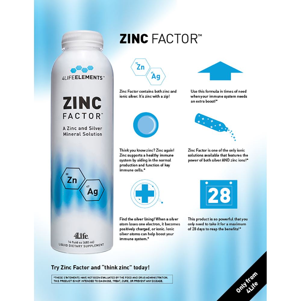 4Life Elements Zinc Factor - Transfer Factor Store