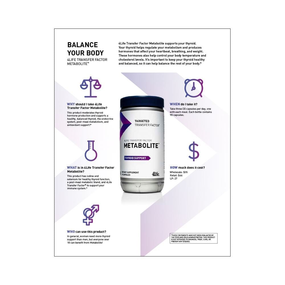 4life Transfer Factor Metabolite - Transfer Factor Store